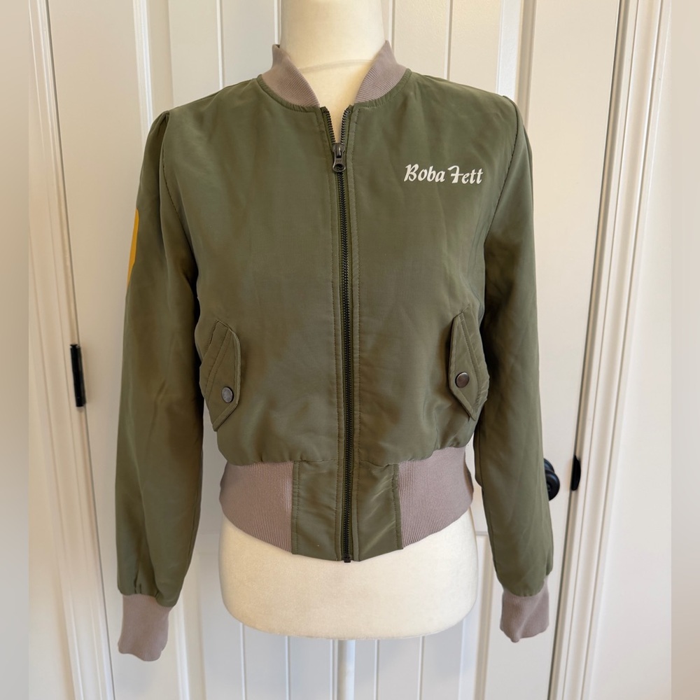 Star Wars Boba Fett Size Small Retro Style Bomber Jacket. Official Her Universe